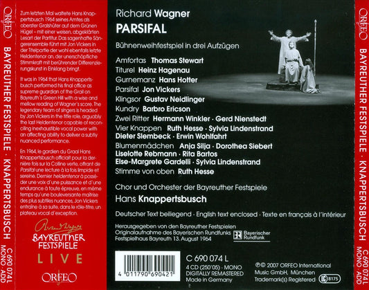 Wagner: Parsifal [Bayreuth 1964] cover art