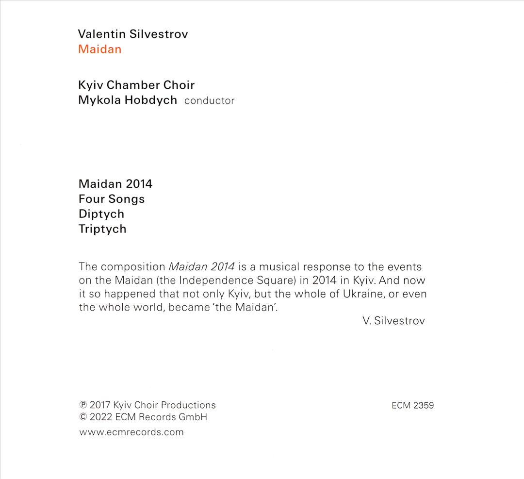 Valentin Silvestrov: Maidan cover art