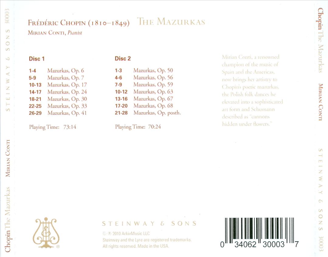 Chopin: The Mazurkas cover art