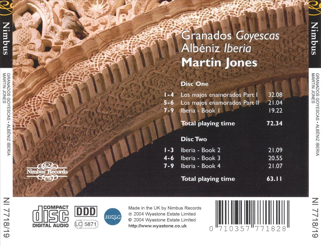 Granados: Goyescas; Albéniz: Iberia cover art