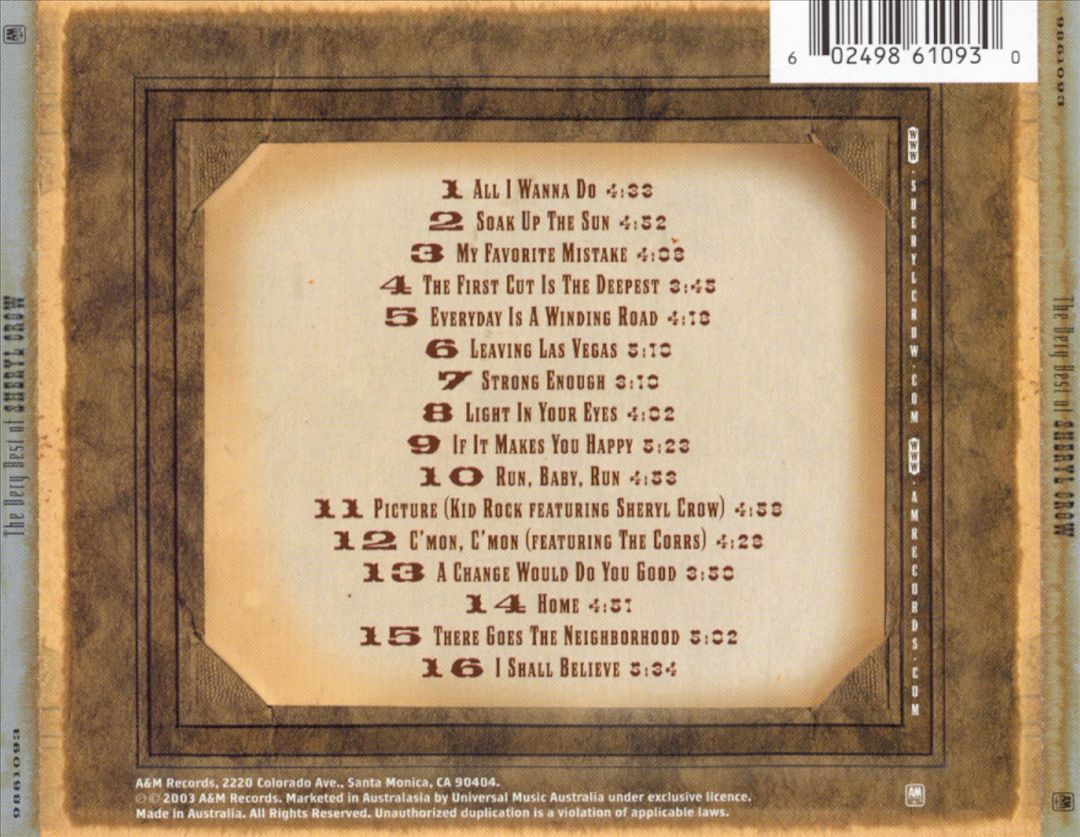 Very Best of Sheryl Crow [Australia Bonus Tracks] cover art