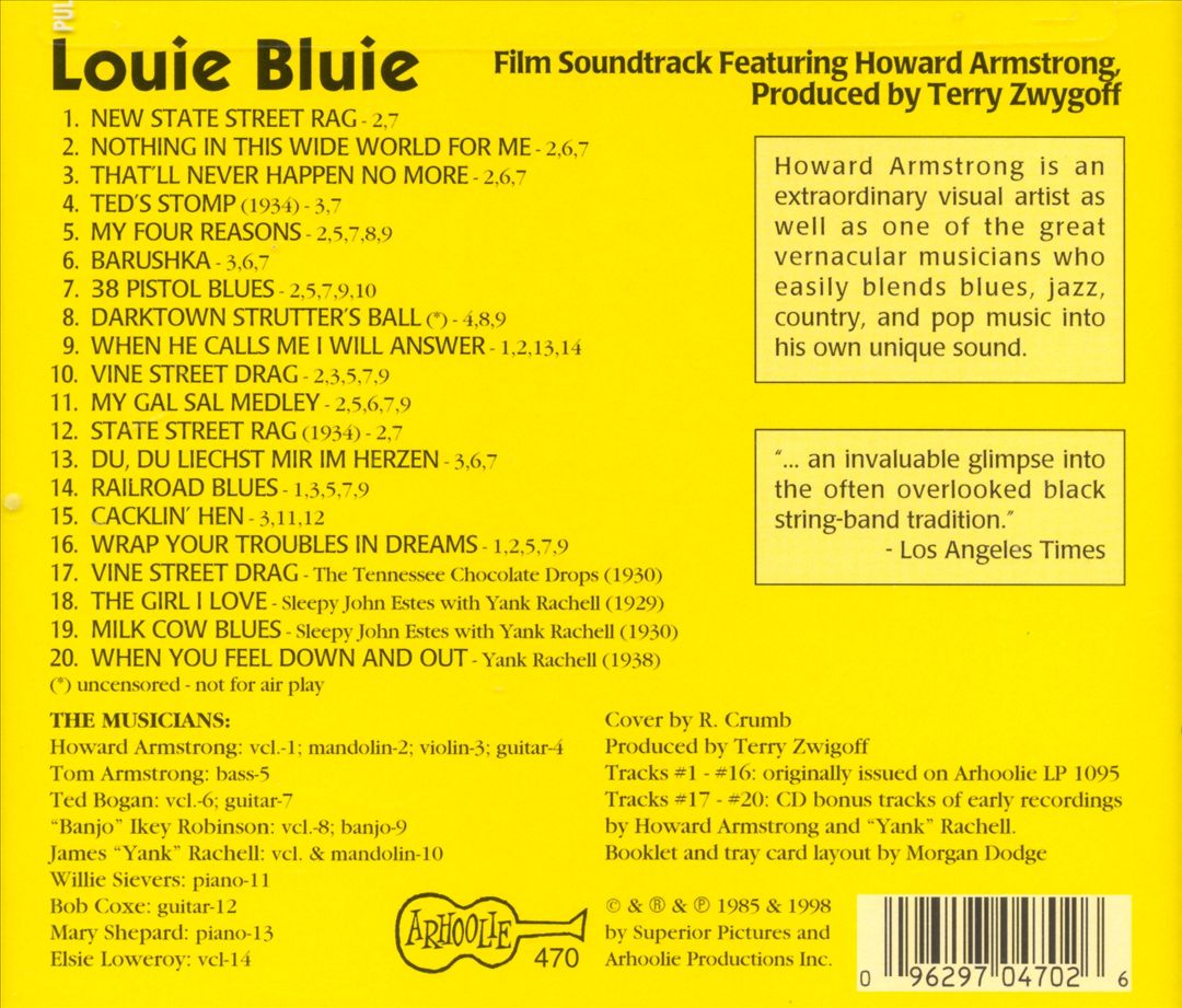 Louie Bluie [Bonus Tracks] cover art