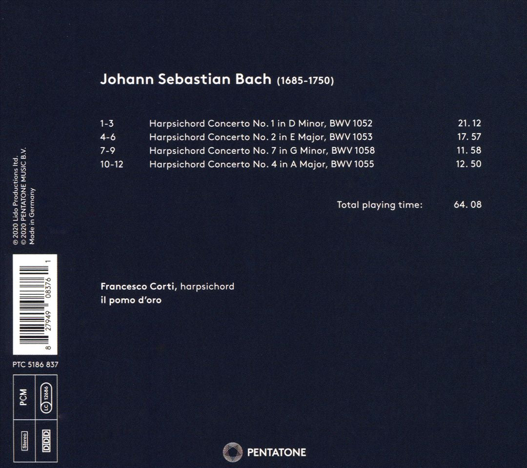 Bach: Harpsichord Concertos cover art