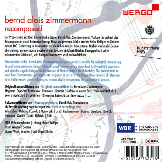 Bernd Alois Zimmermann: Recomposed cover art