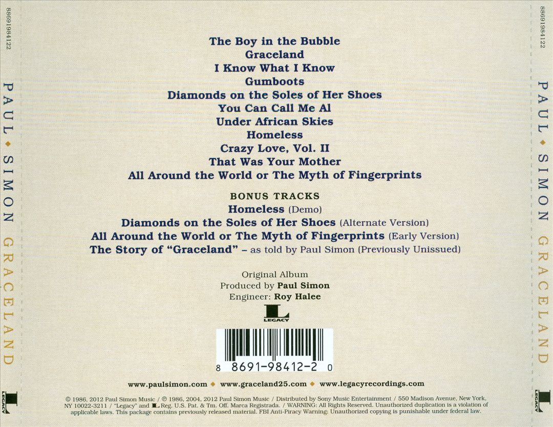 Graceland cover art