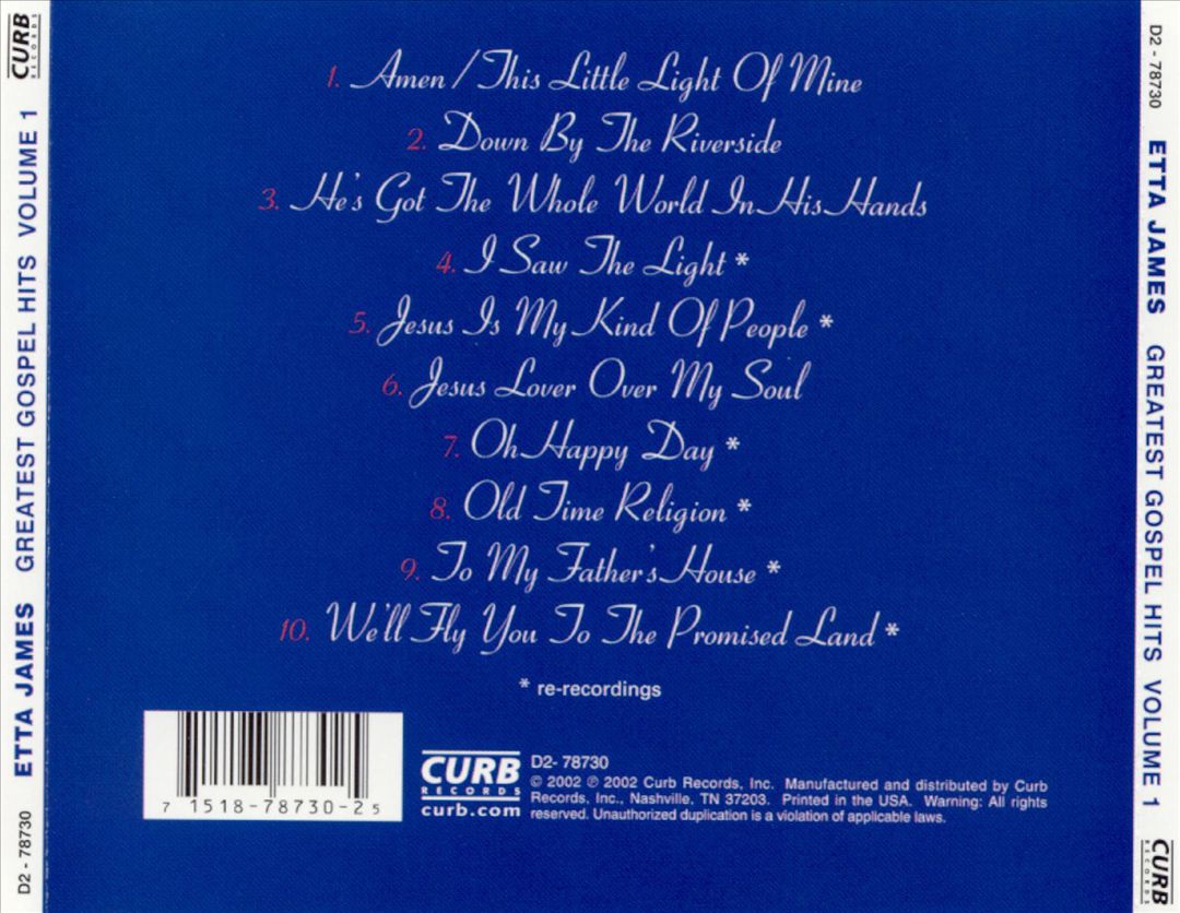 Greatest Gospel Hits, Vol. 1 cover art