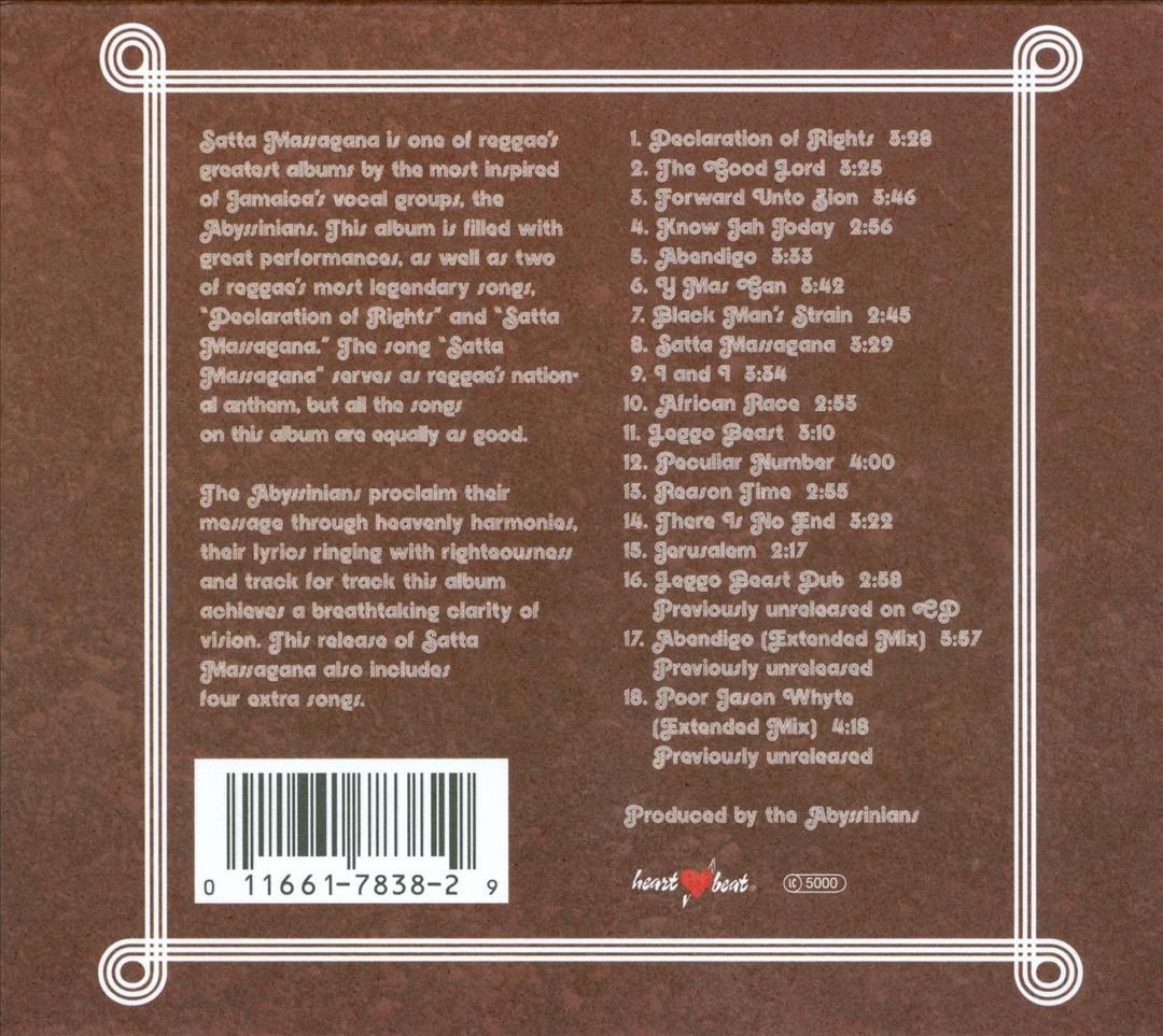 Satta Massagana [Bonus Tracks] cover art