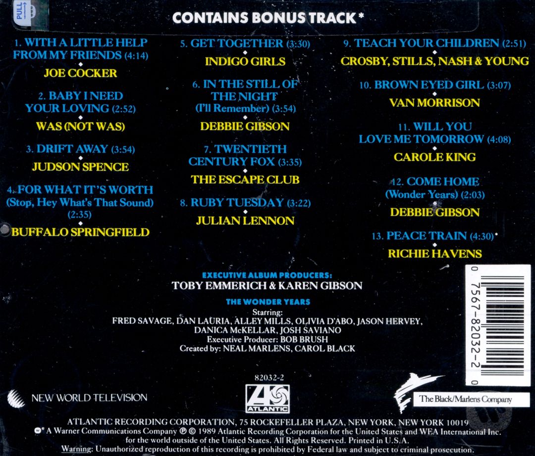 Wonder Years: Music From the Emmy Award-Winning Show & Its Era cover art