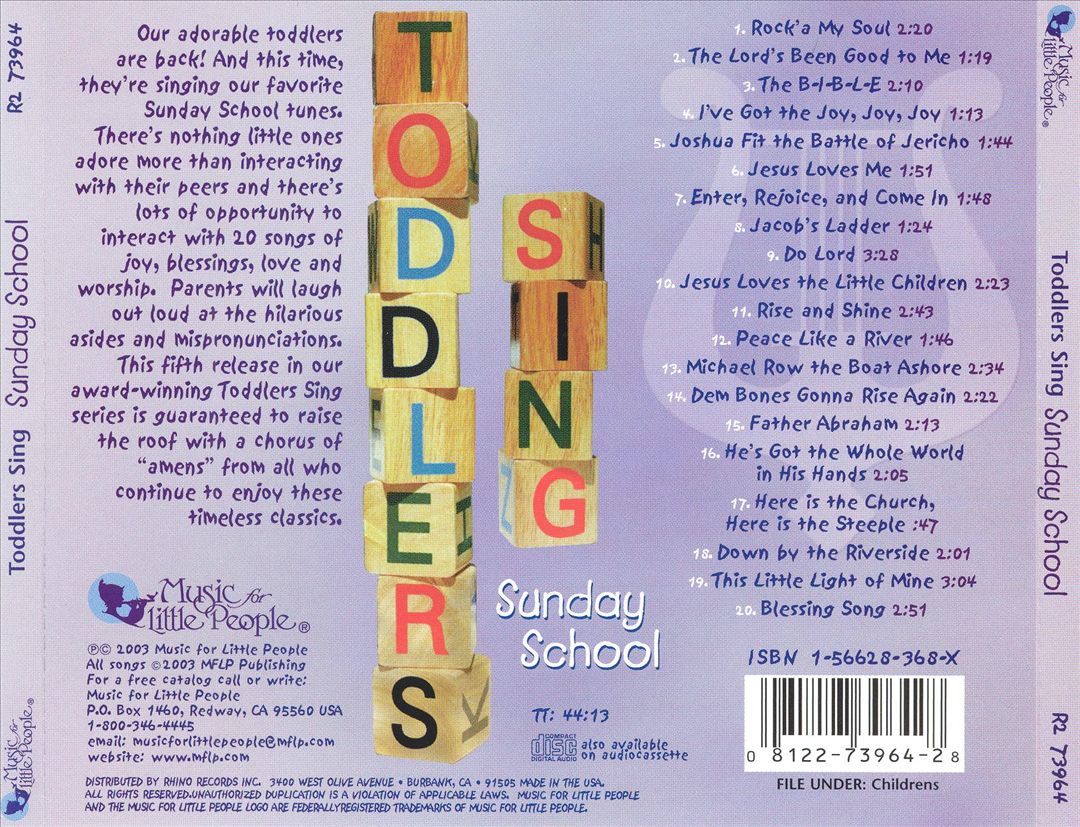 Toddlers Sing Sunday School cover art