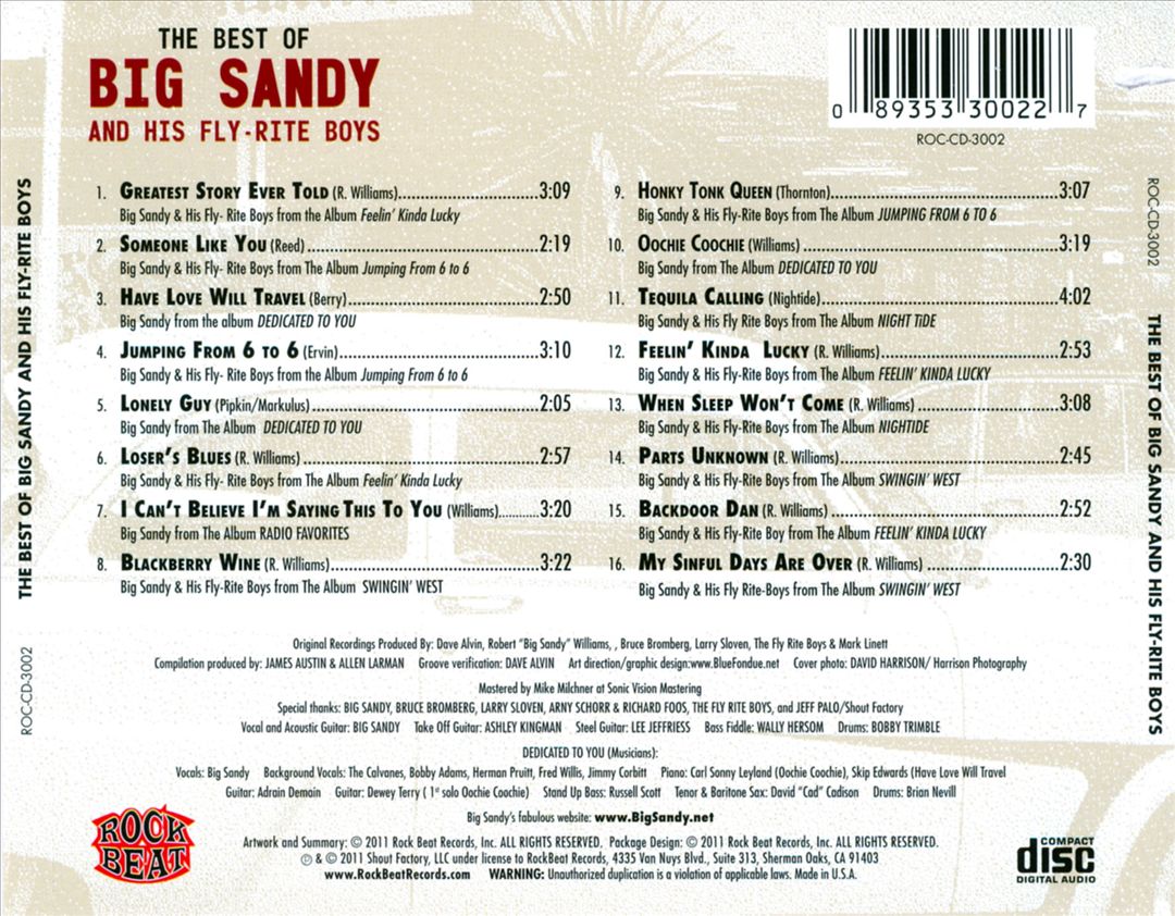 Best of Big Sandy and His Fly-Rite Boys cover art