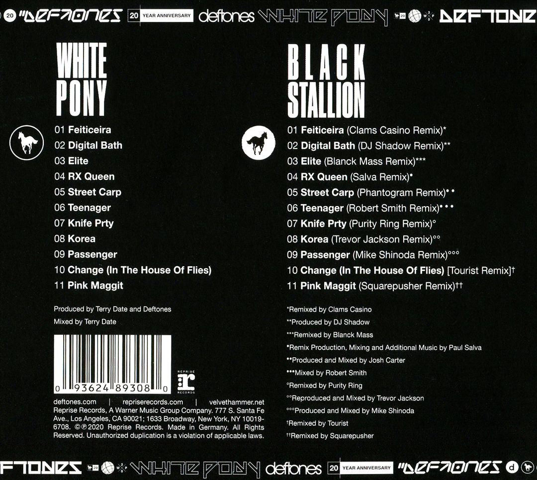 White Pony [20th Anniversary Deluxe Edition] cover art