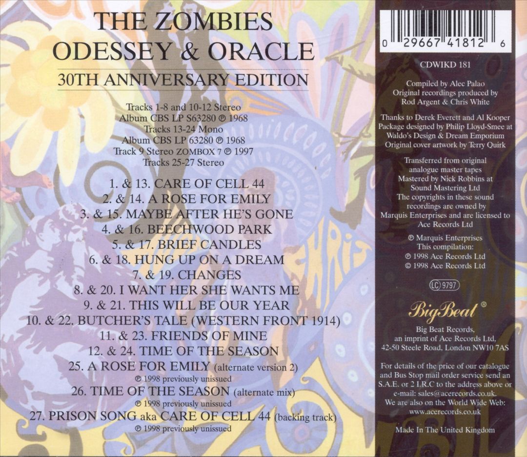 Odessey and Oracle [30th Anniversary Edition] cover art