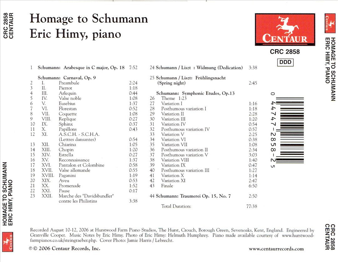 Homage to Schumann cover art