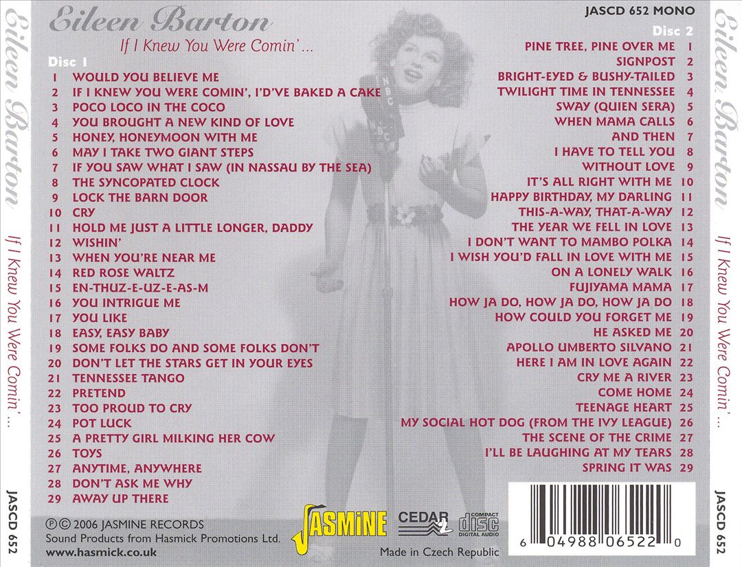 If I Knew You Were Comin' I'd've Baked a Cake cover art