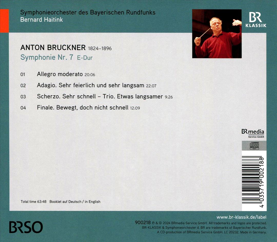 Bruckner: Symphonie Nr. 7 cover art
