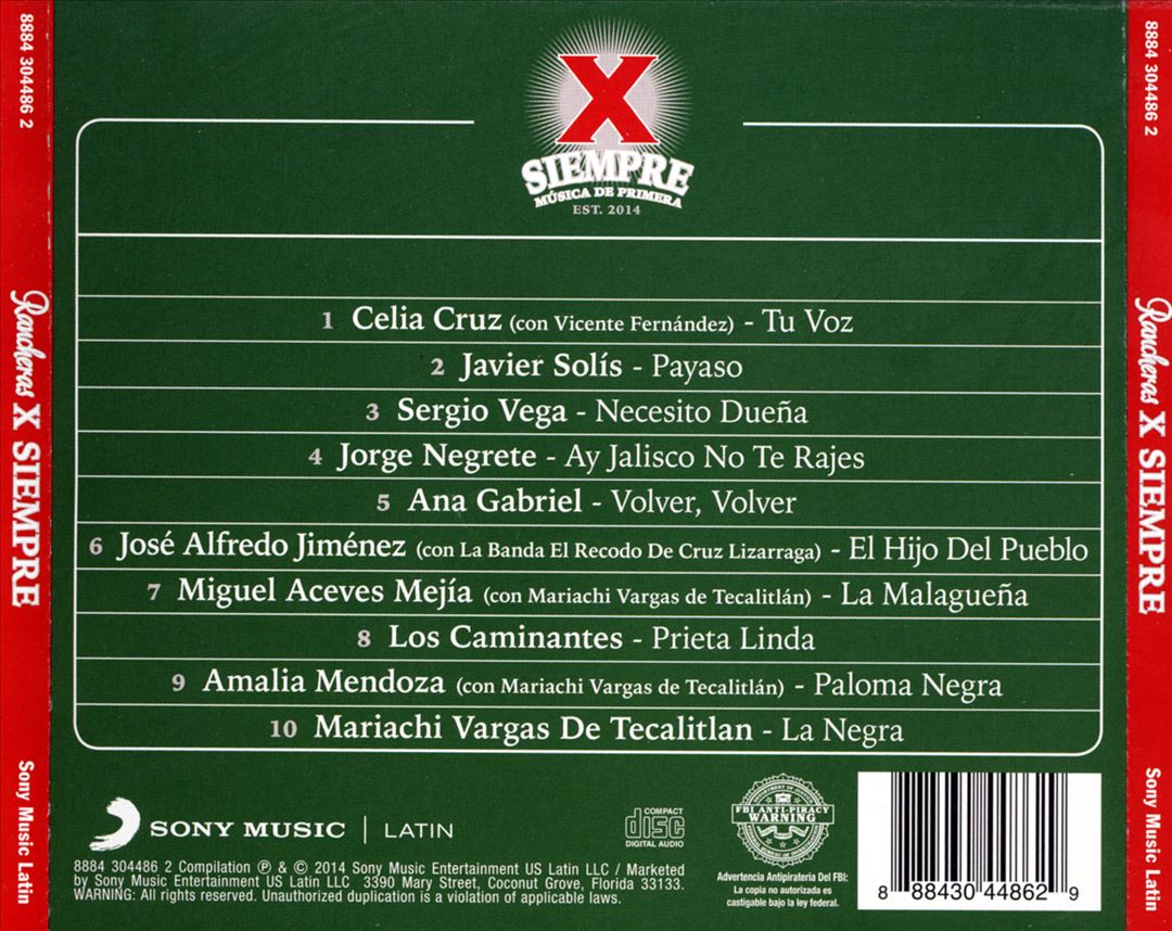 Rancheras X Siempre cover art