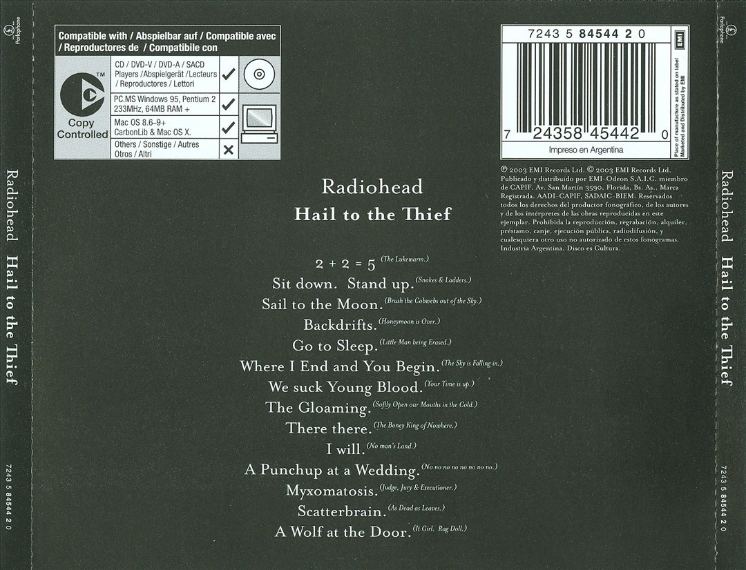 Hail to the Thief cover art