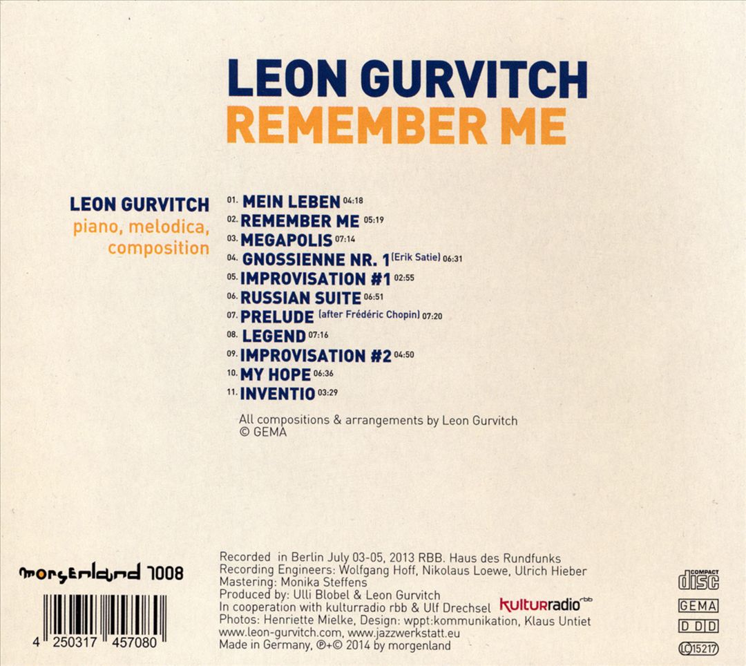 Remember Me cover art