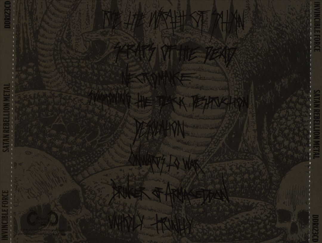 Satan, Rebellion, Metal cover art
