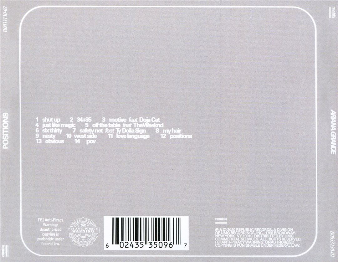 Positions cover art