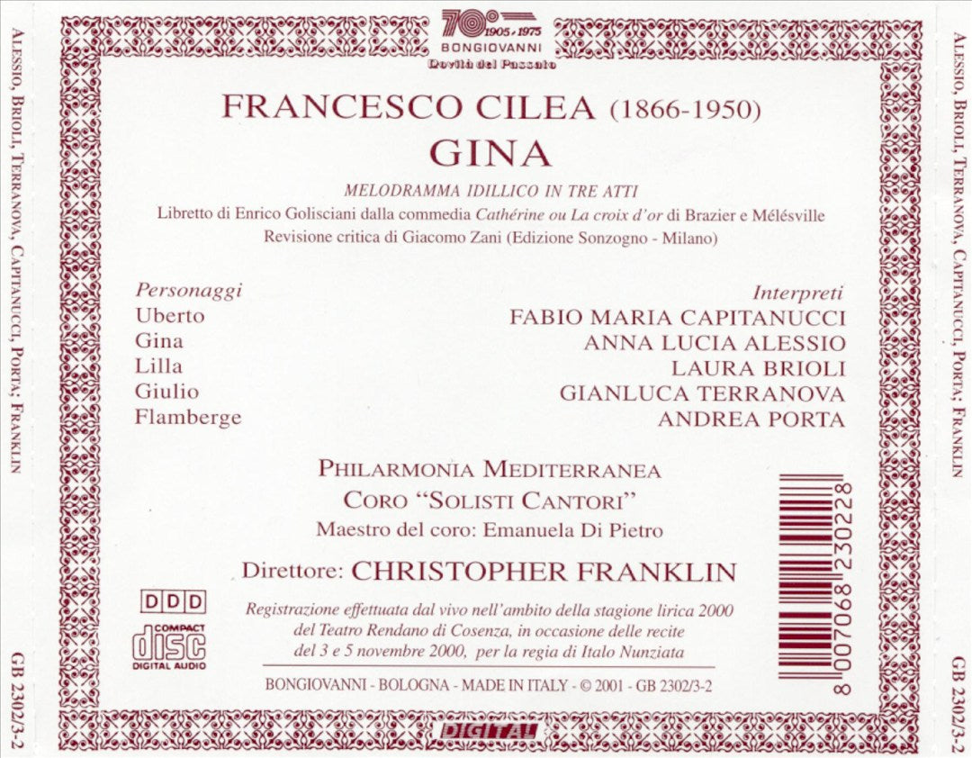 Cilea: Gina cover art