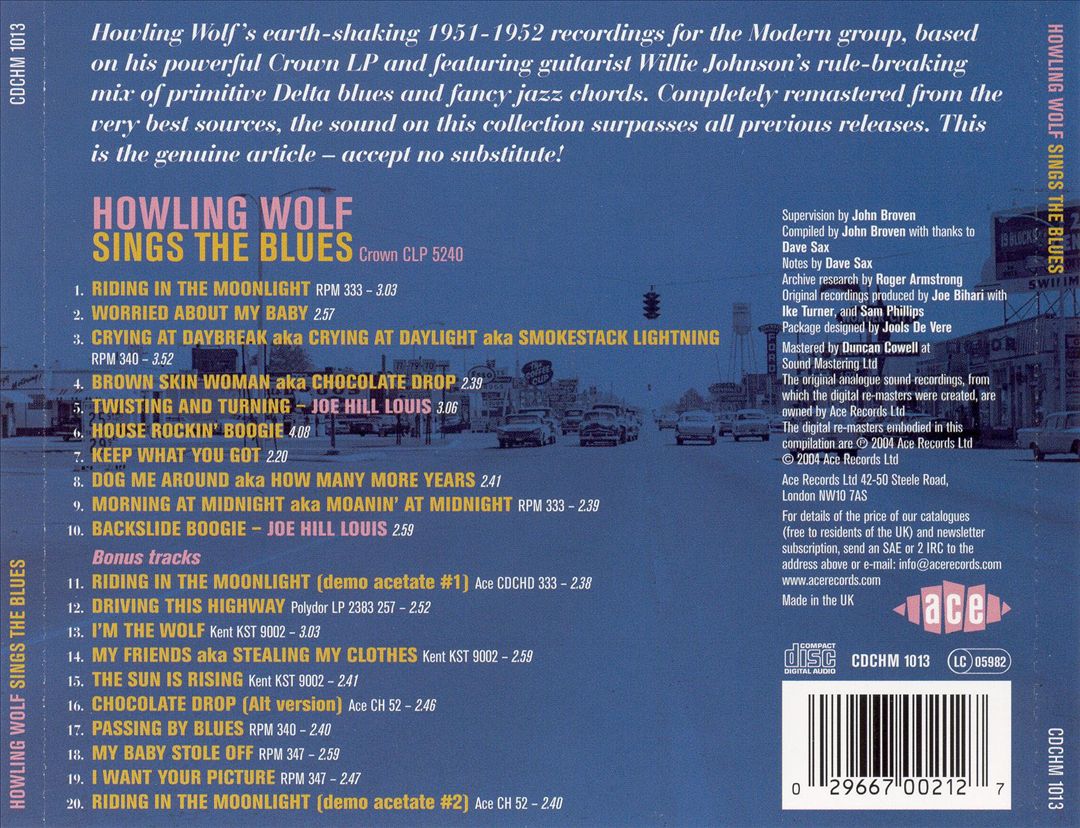 Sings the Blues [UK] cover art