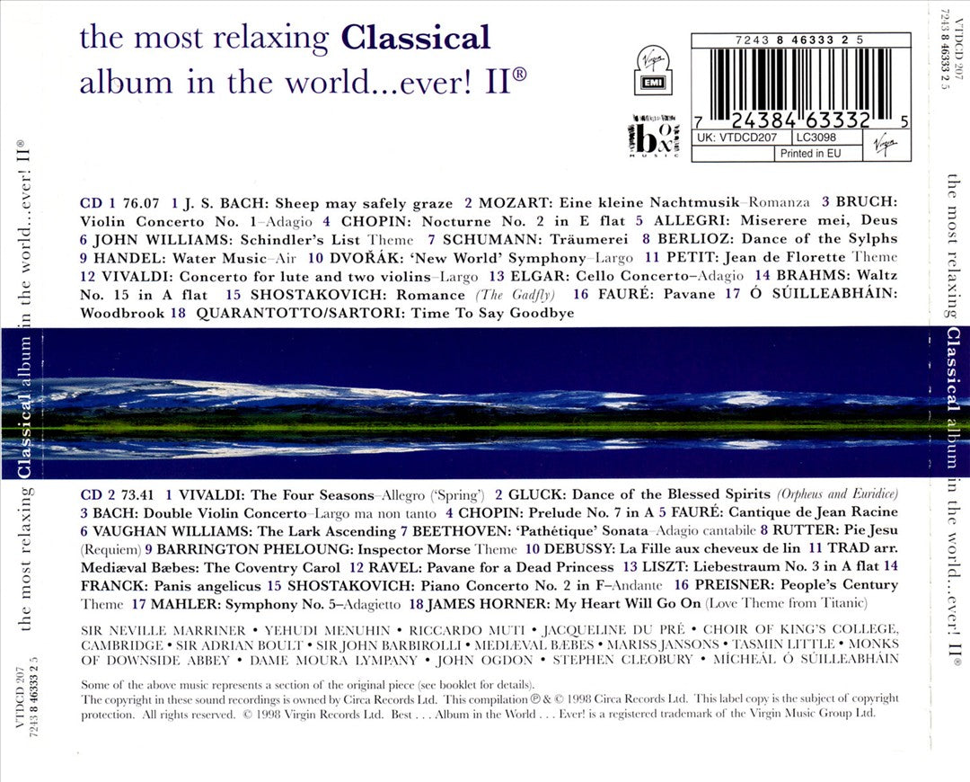 Most Relaxing Classical Album in the World... Ever!, Vol. 2 cover art