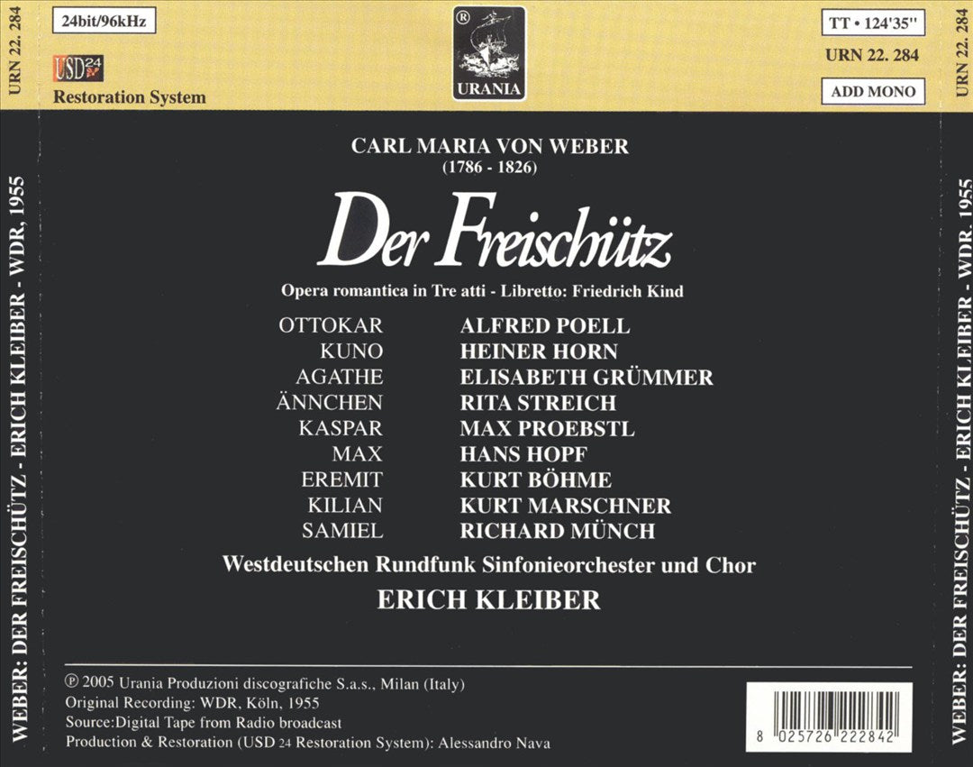 Weber: Der Freischütz cover art