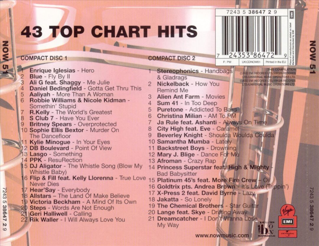 Now That's What I Call Music! 51 [UK] cover art