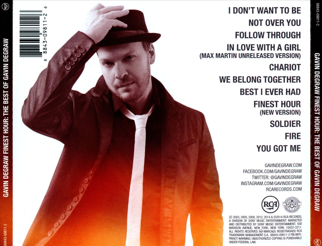 Finest Hour: The Best of Gavin DeGraw cover art