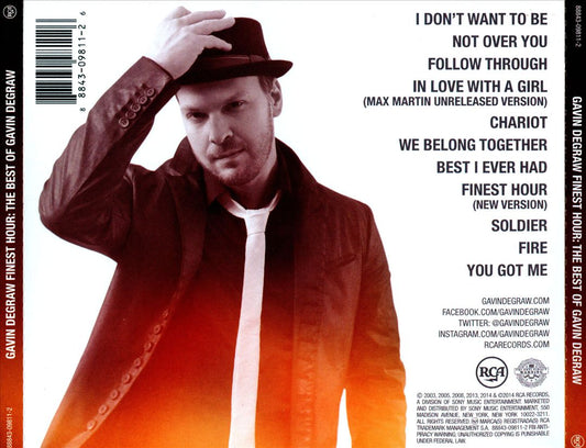 Finest Hour: The Best of Gavin DeGraw cover art