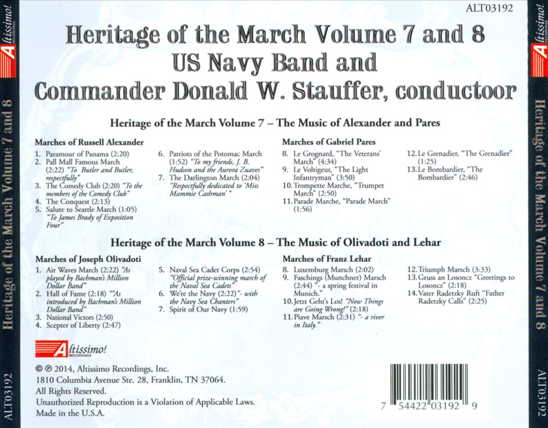 Heritage of the March, Vol. 7 & Vol. 8 cover art