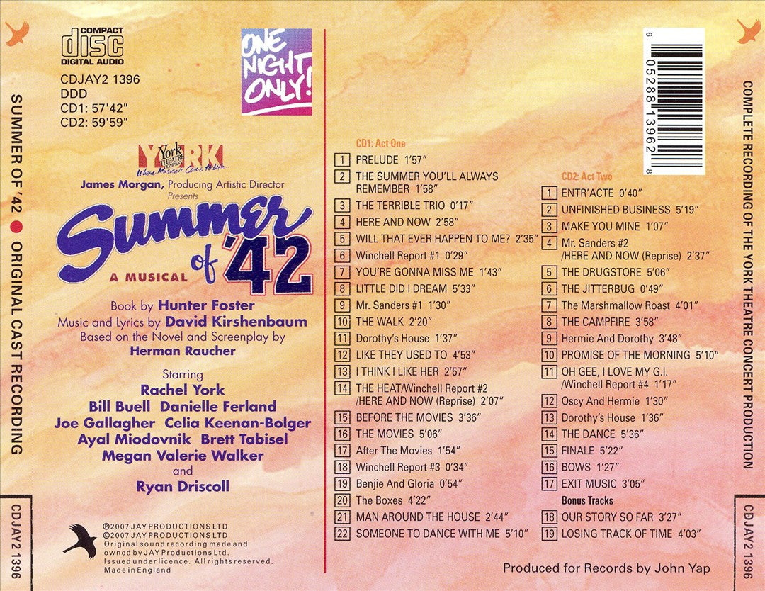 Summer of '42 [Original Cast Recording] cover art