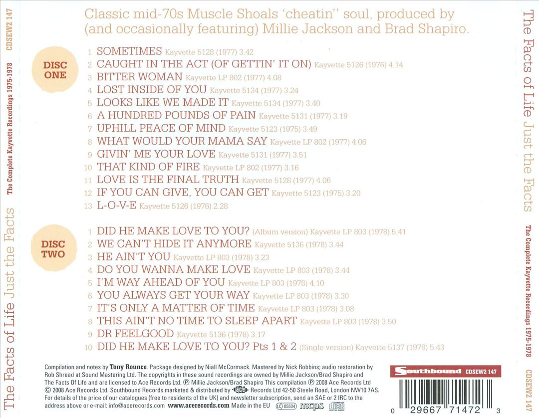 Just the Facts: The Complete Kayvette Recordings 1975-1978 cover art