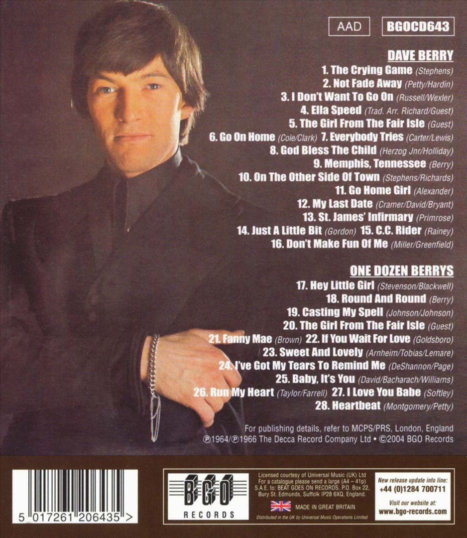 Dave Berry/One Dozen Berrys cover art