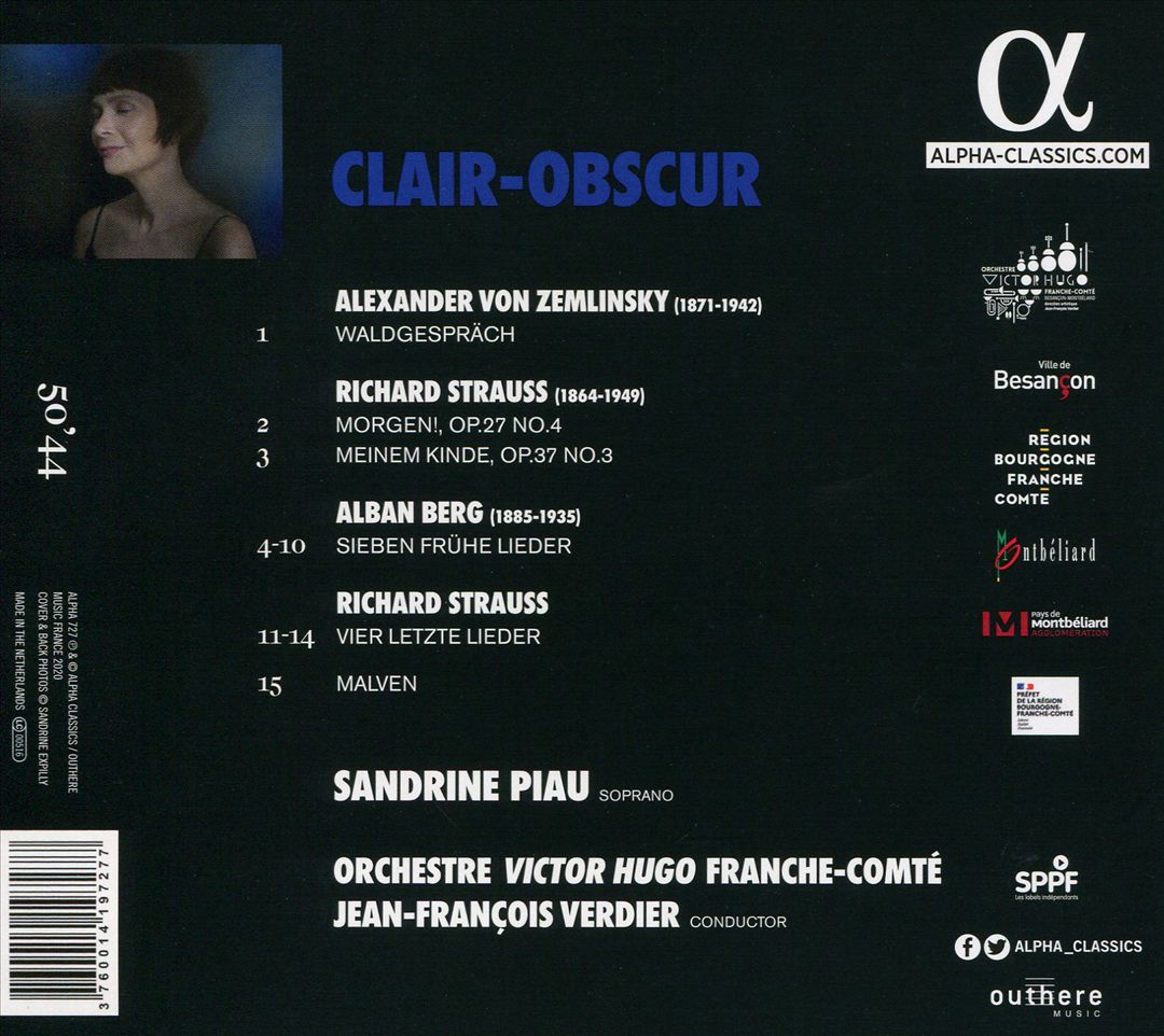 Clair-Obscur: Strauss, Berg, Zemlinsky cover art