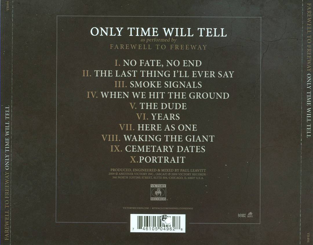 Only Time Will Tell cover art