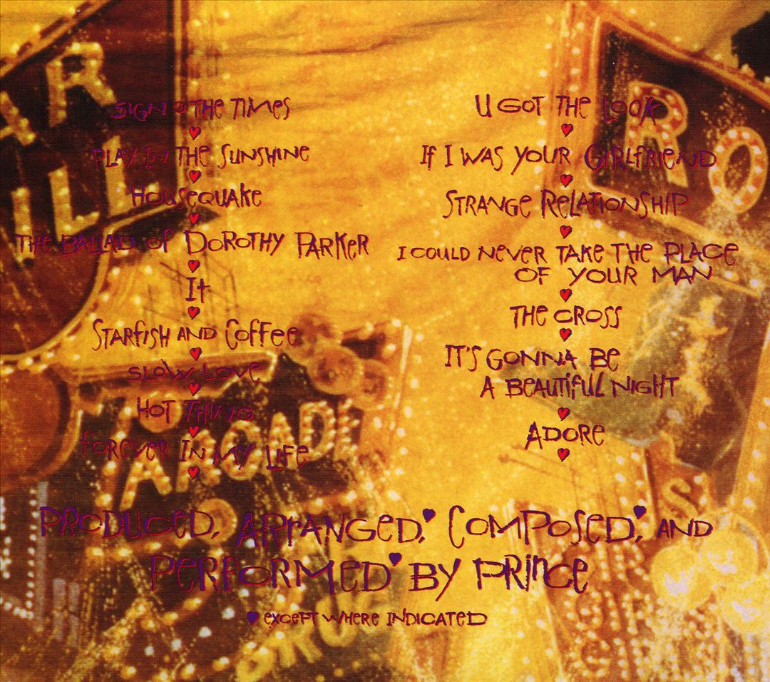 Sign 'O' the Times cover art