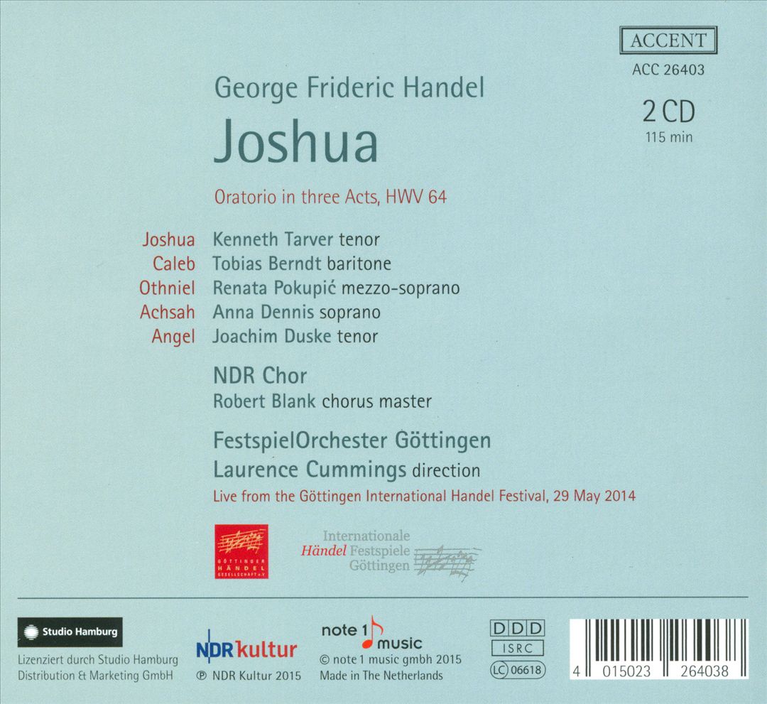 Händel: Joshua cover art