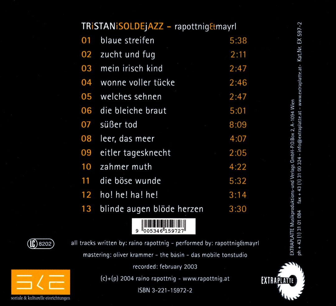 Tristan Isolde Jazz cover art