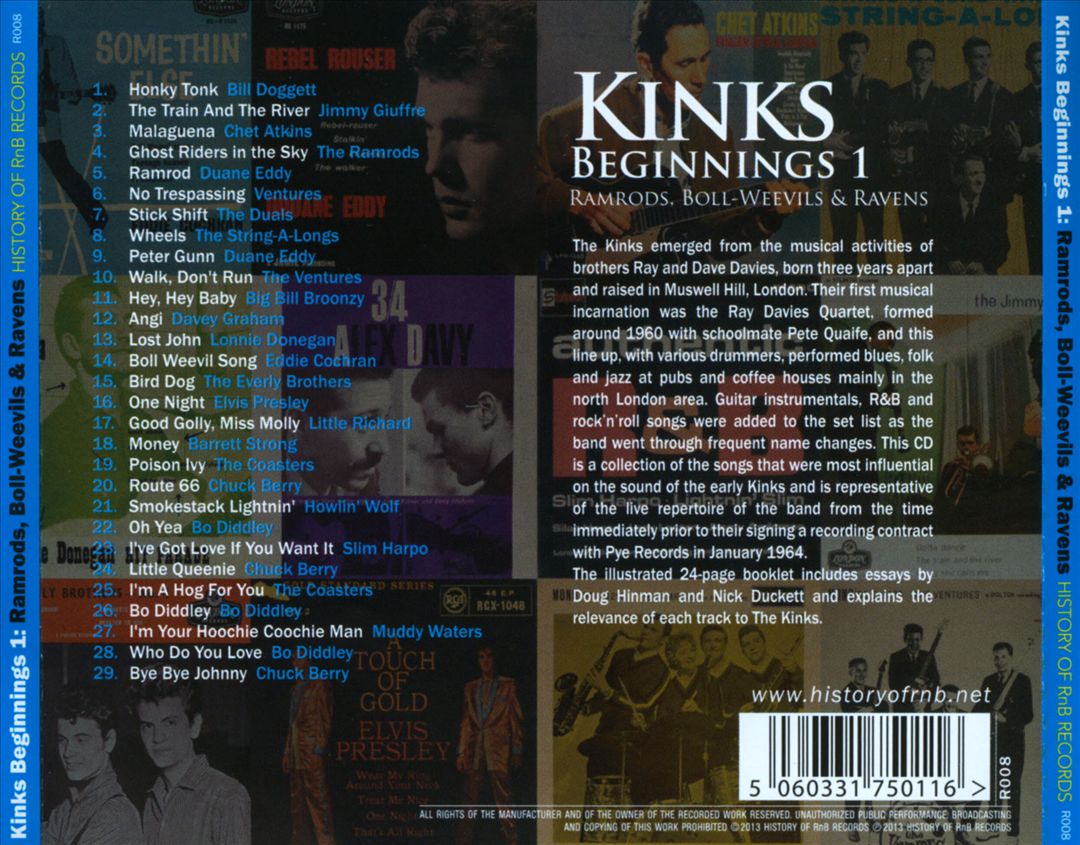 Kinks Beginnings, Vol. 1: Ramrods, Boll-Weevils & Ravens cover art