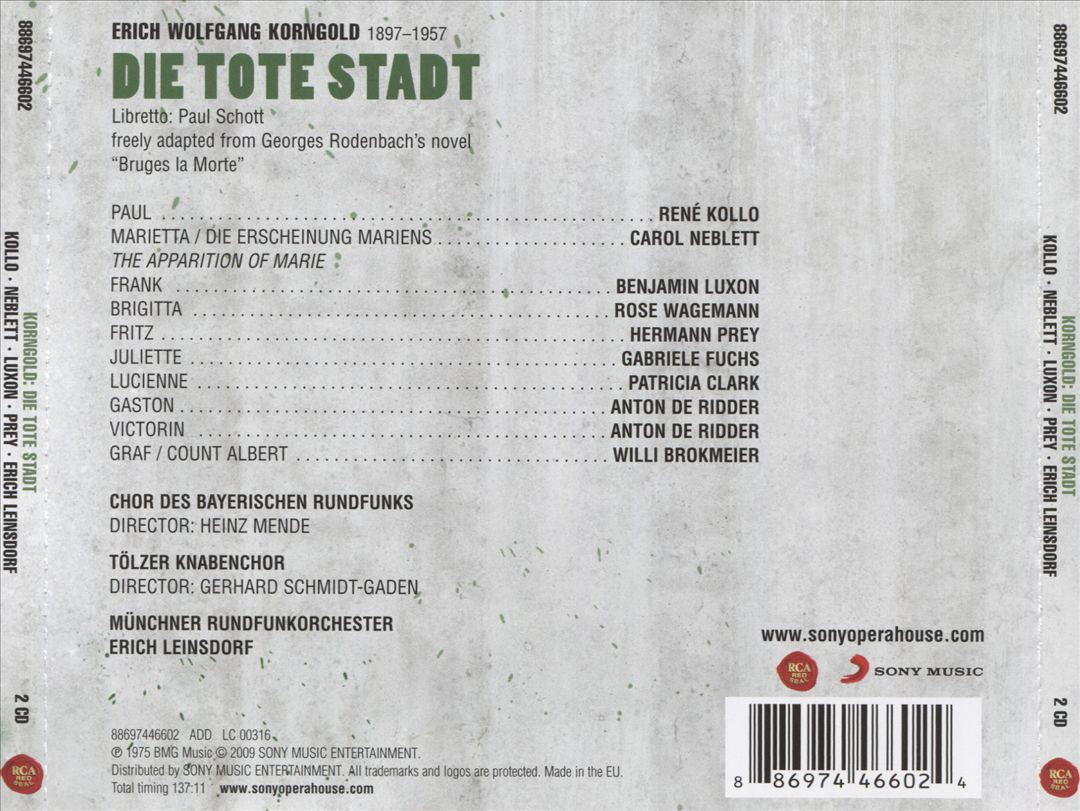 Korngold: Die Tote Stadt cover art