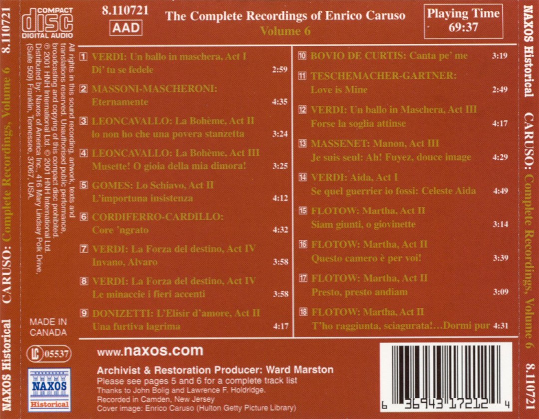 Complete Recordings, Vol. 6 cover art