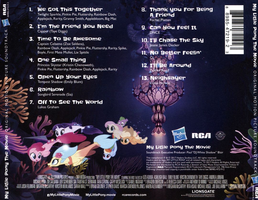 My Little Pony: The Movie [2017] [Original Motion Picture Soundtrack] cover art