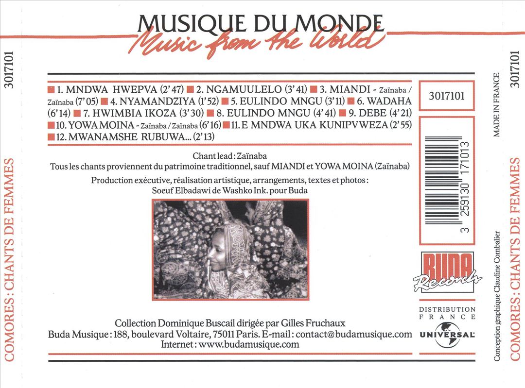 Comores: Chants de Femmes: Traditional Songs of Comorian Women cover art
