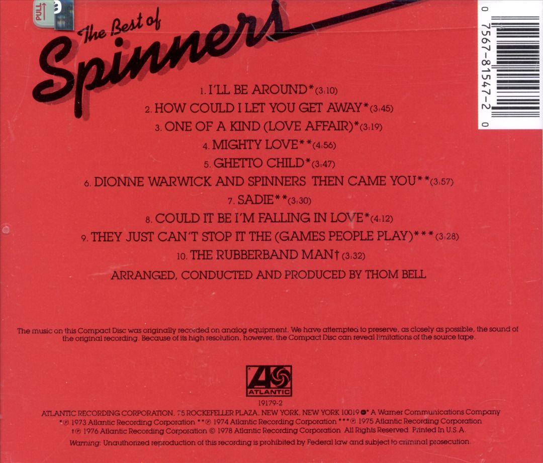 Best of the Spinners [Atlantic] cover art