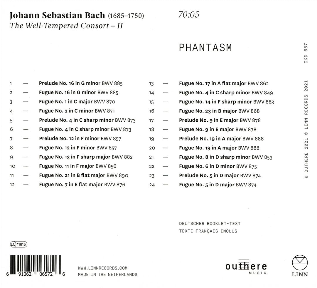 Johann Sebastian Bach: The Well-Tempered Consort II cover art