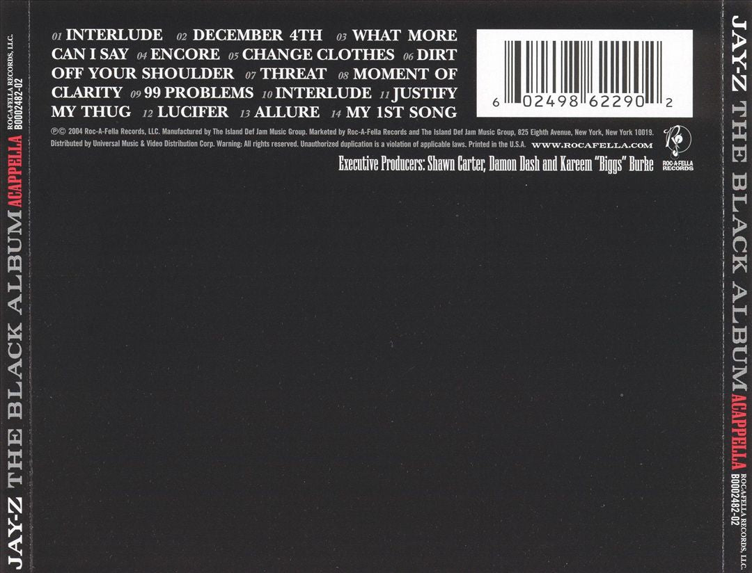 The Black Album [Acappella] cover art
