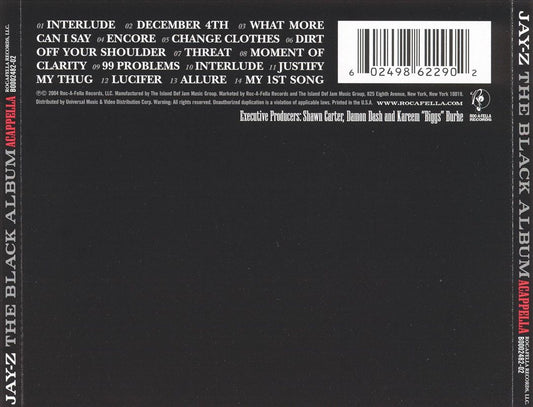 The Black Album [Acappella] cover art