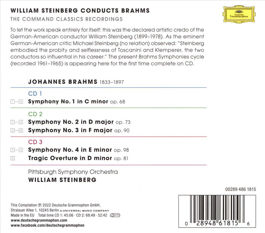 Brahms: The Symphonies - Command Classics Recordings cover art
